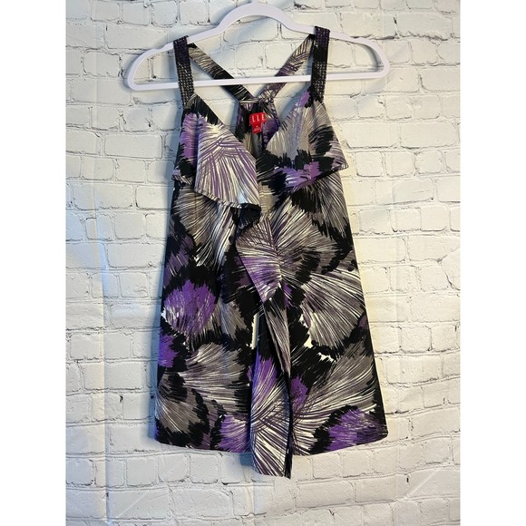 Women's Elle Sleeveless Tank w/ Ruffles & Sequins on Strap. SZ M. NWOT. - Picture 1 of 4